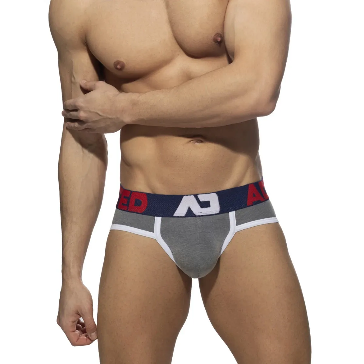 ADDICTED 2 Pack Pique Brief - Turquoise & Charcoal