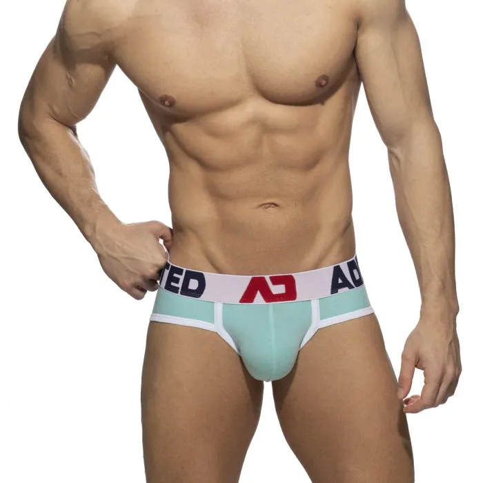 ADDICTED 2 Pack Pique Brief - Turquoise & Charcoal