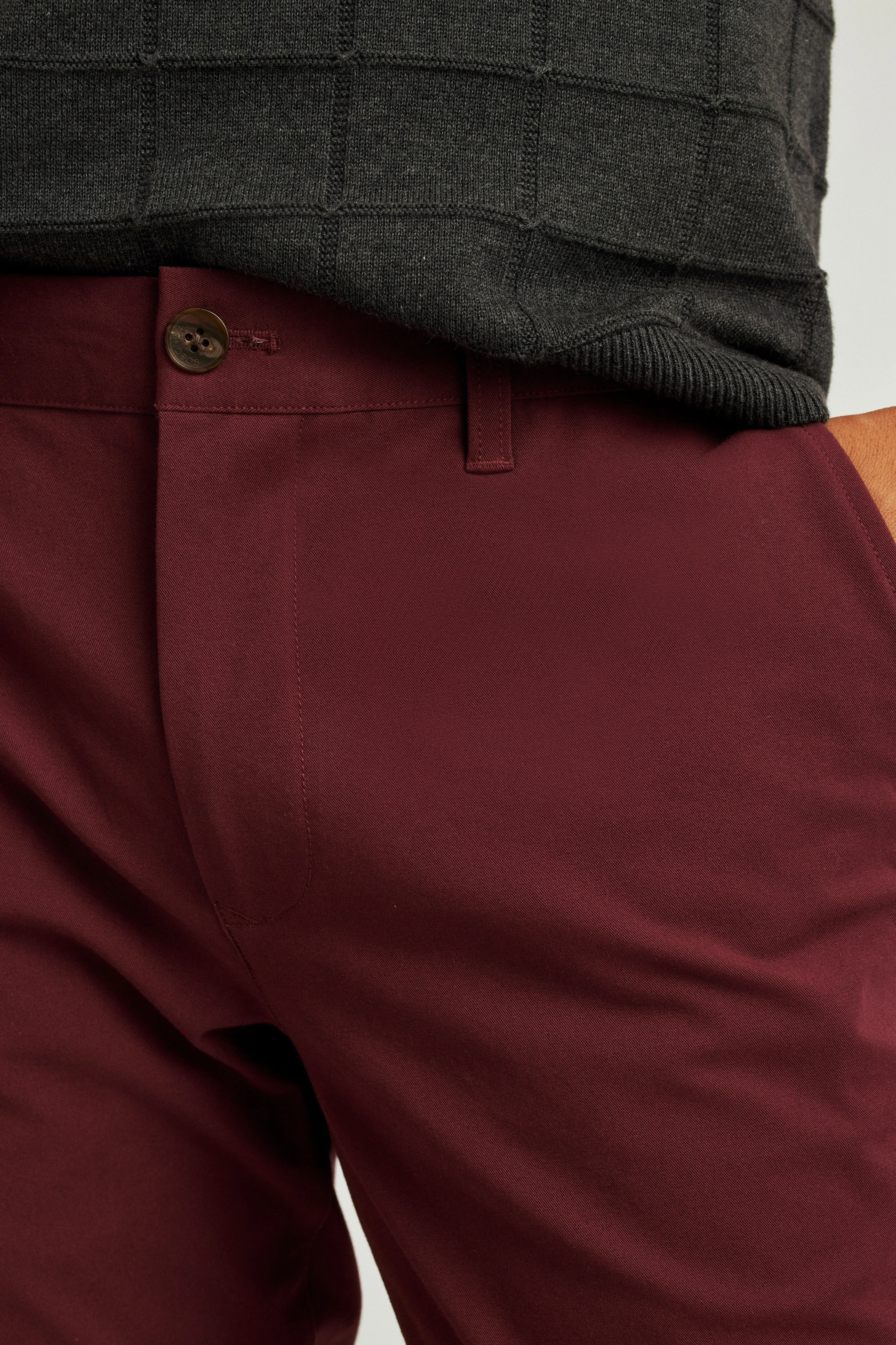 Bonobos Dark Red Slim Stretch Washed 2.0 Chino Pants