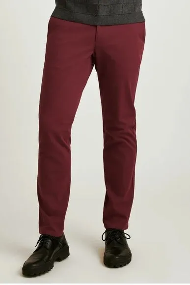 Bonobos Dark Red Slim Stretch Washed 2.0 Chino Pants