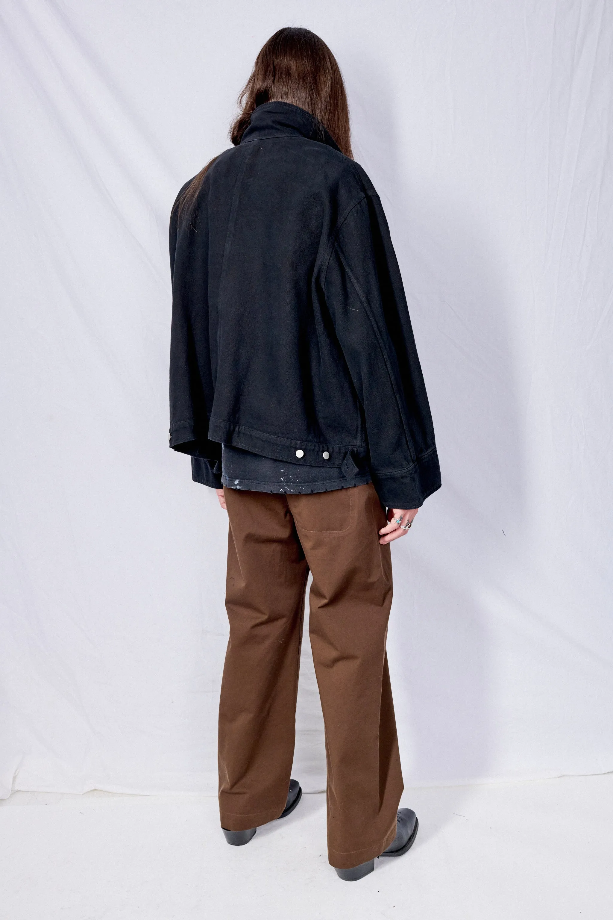 Brown Wide Chino Pants