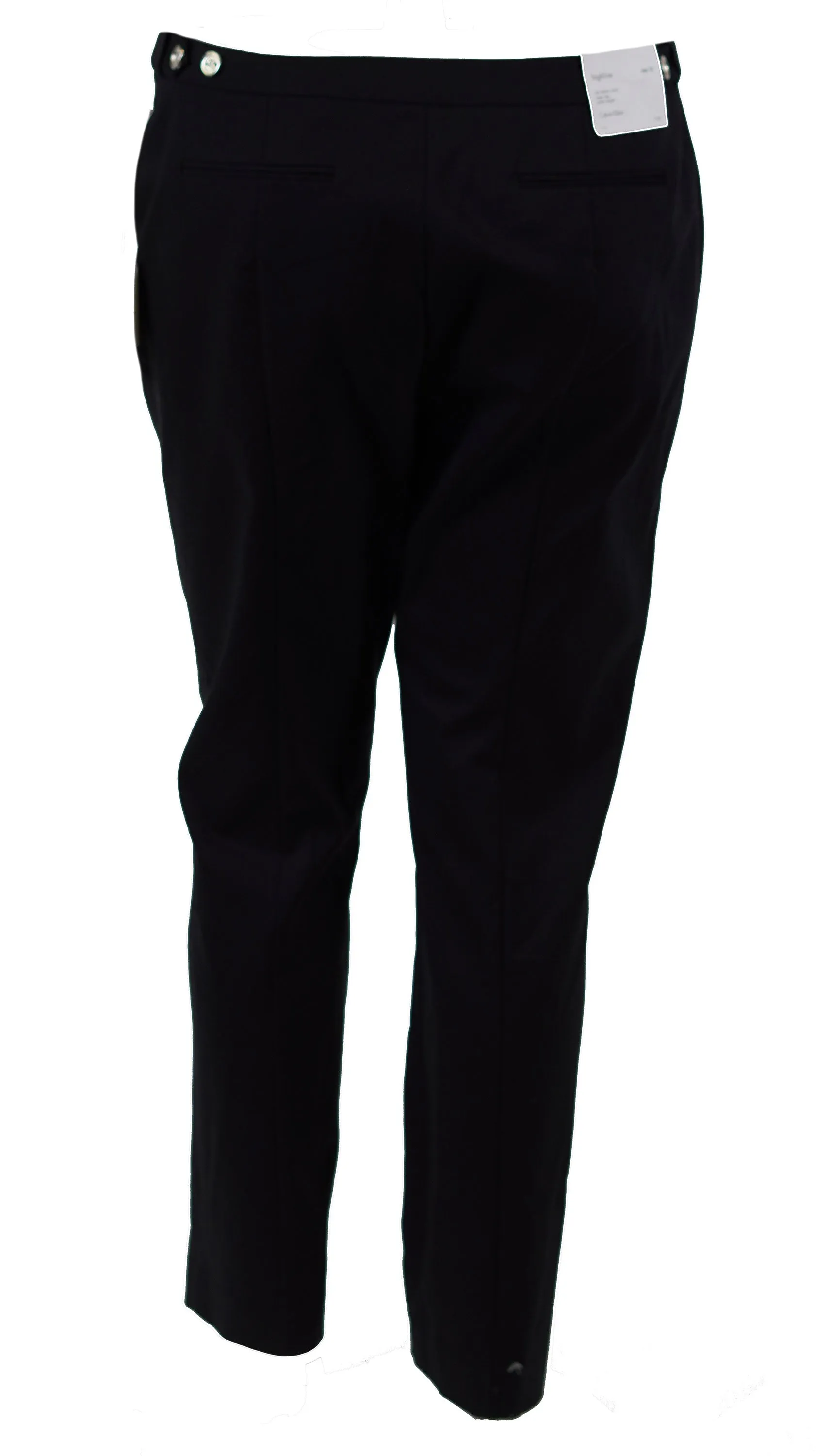 Calvin Klein Women's Highline Tapered Leg Ankle Length Pants Navy Blue Size 12