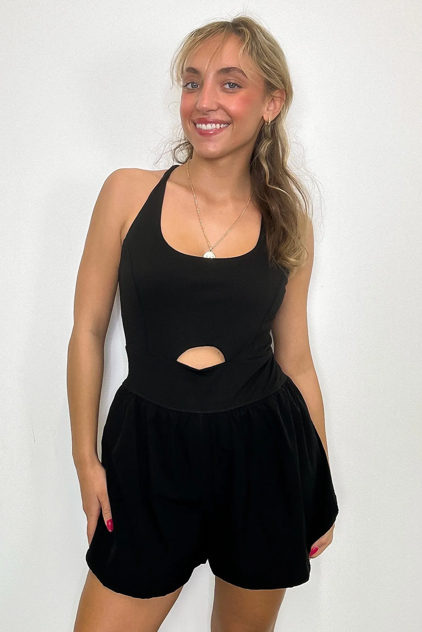 Haylee Cutout Active Romper