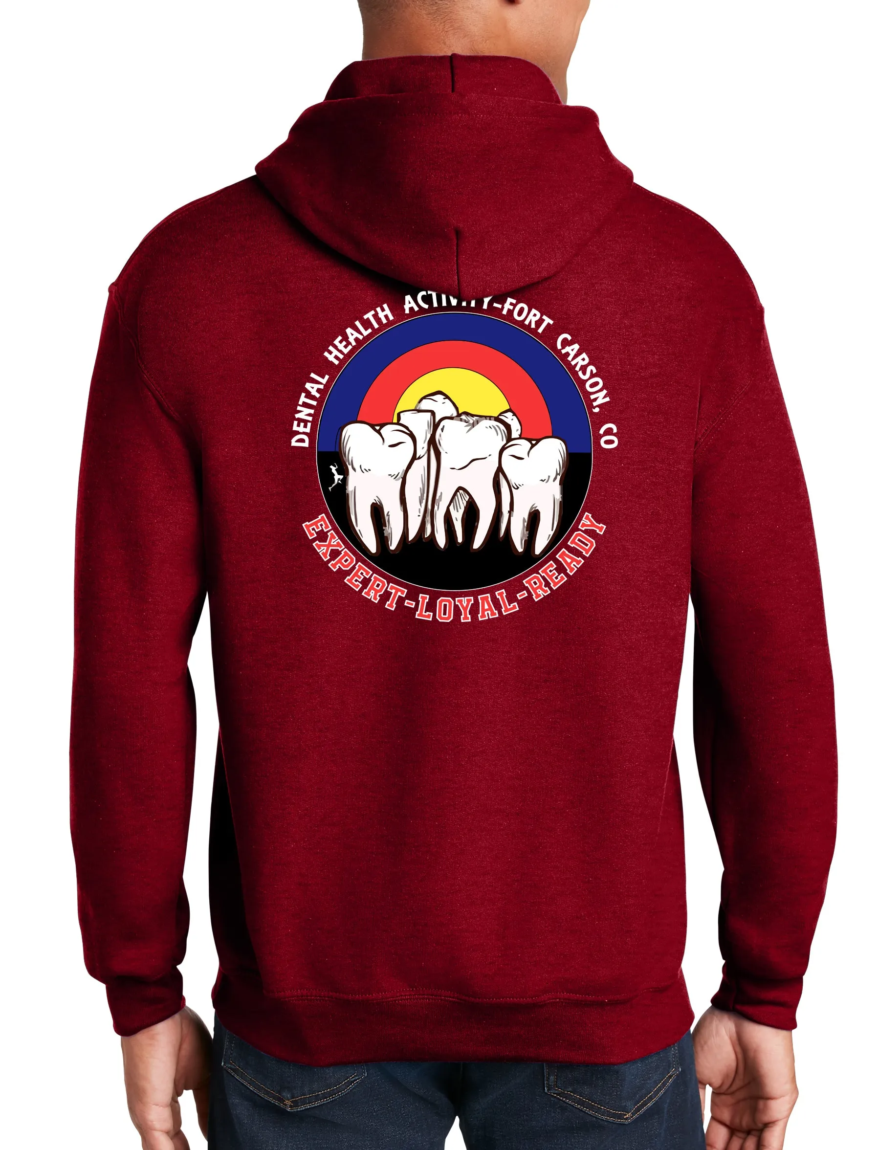 Hoodie Unisex Sweatshirt. This sweatshirt comes in multiple colors.