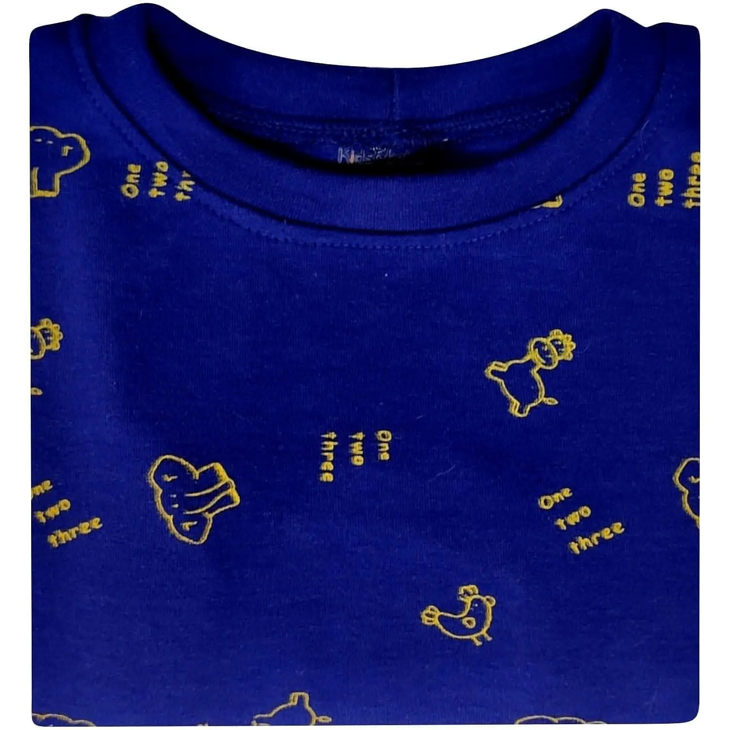 KIDS & BEBS Cute Elephant Print Rompers for Baby Boy And Baby Girls Made With Soft 100% Pure Cotton Fabric Summer Friendly (3 - 6 months)(Blue)