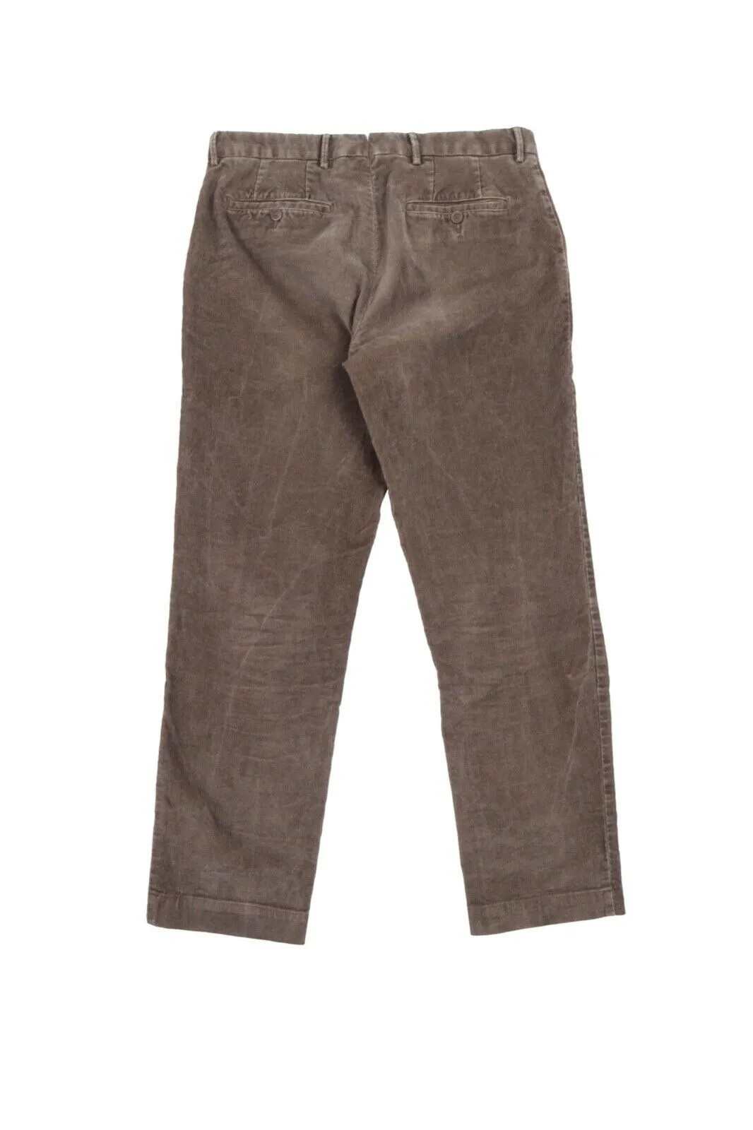Men's HACKETT LONDON Ashby Brown Corduroy Cotton Chino Pants Trousers Size 32 L