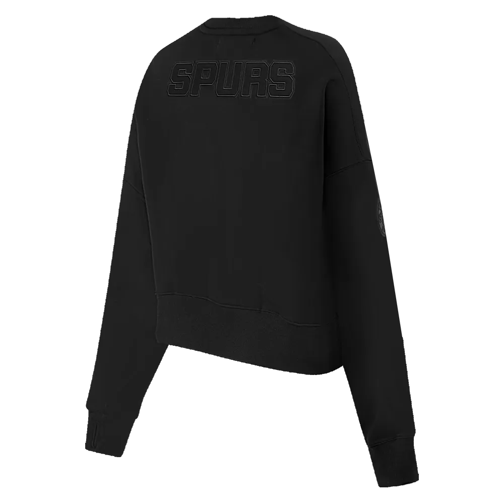 NBA SAN ANTONIO SPURS NEUTRAL WOMEN'S CREWNECK (BLACK)