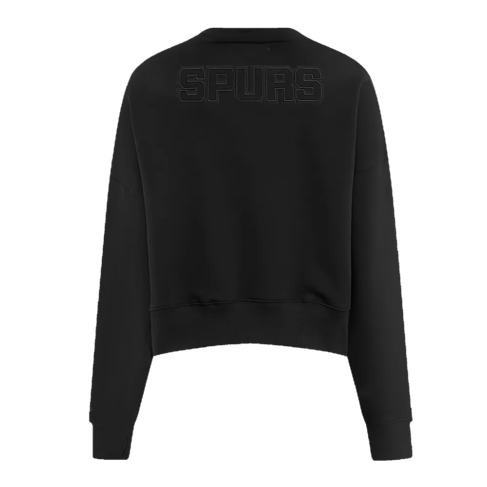 NBA SAN ANTONIO SPURS NEUTRAL WOMEN'S CREWNECK (BLACK)