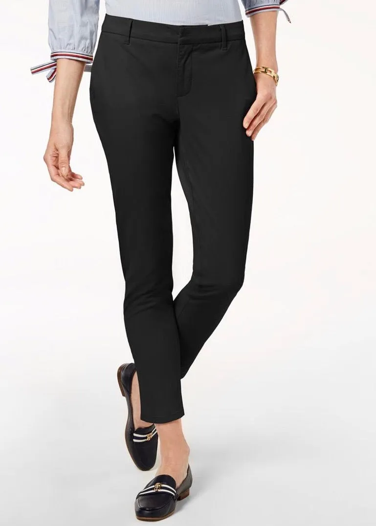 Tommy Hilfiger Womens Montauk Cotton Ankle Chino Pants