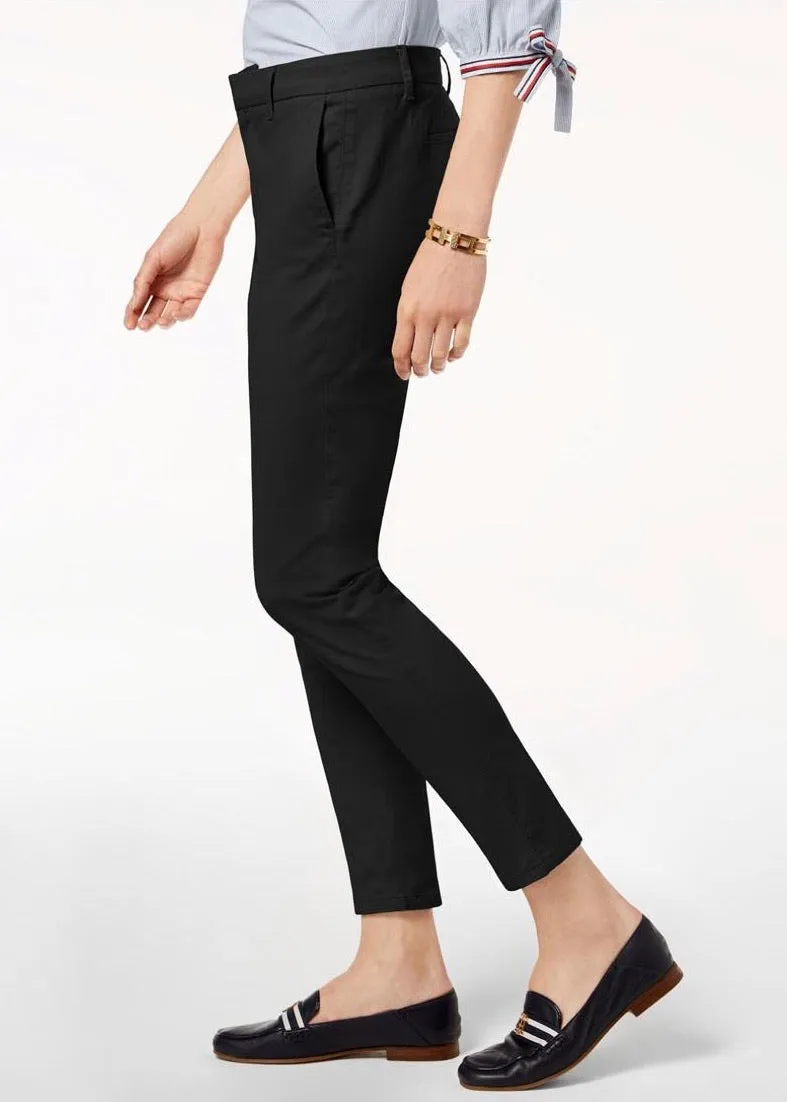 Tommy Hilfiger Womens Montauk Cotton Ankle Chino Pants