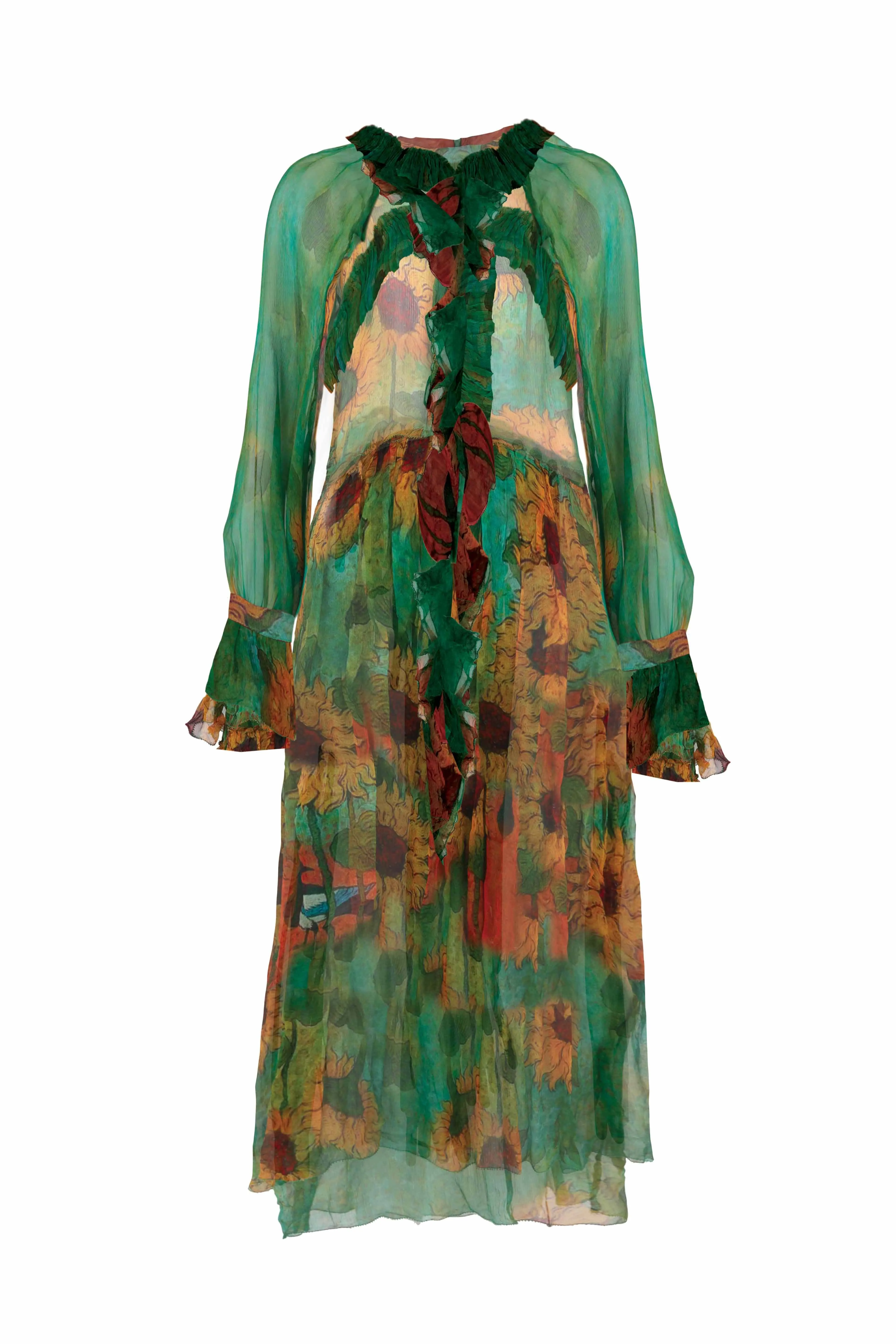 TRELISE COOPER "Conquering great pleats" silk dress! 10-12
