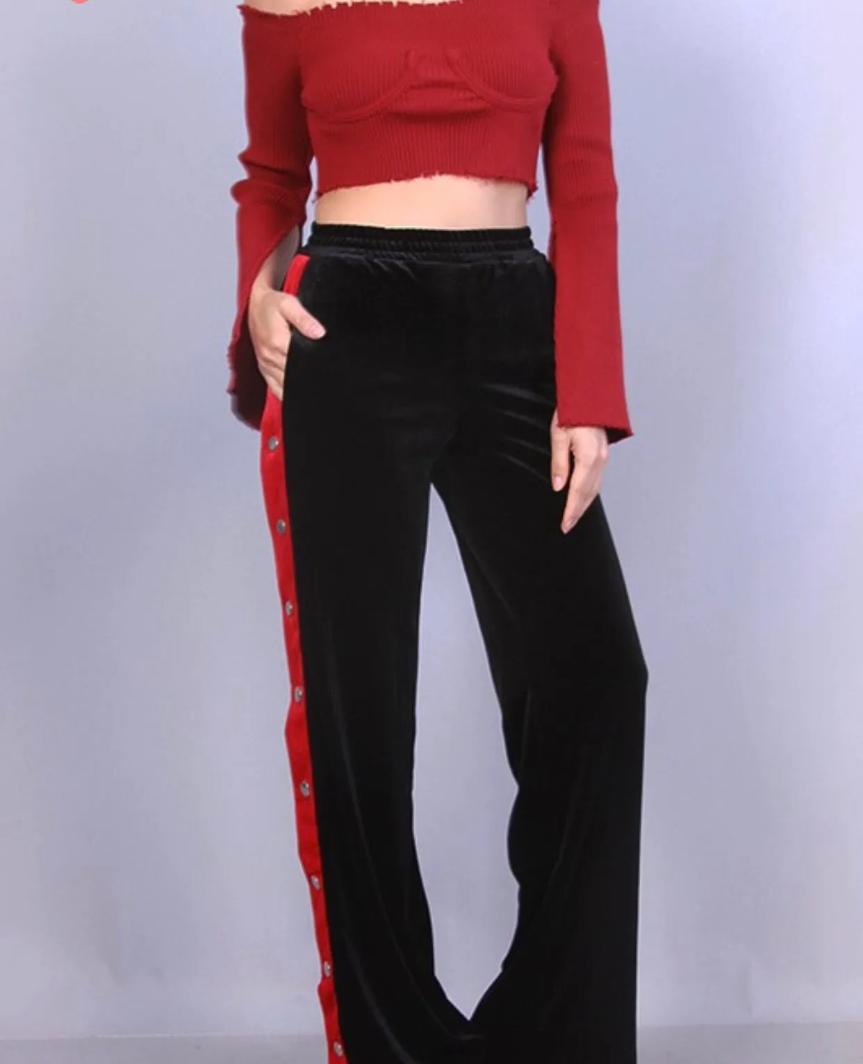 🌹Velvet Track Pants🌹
