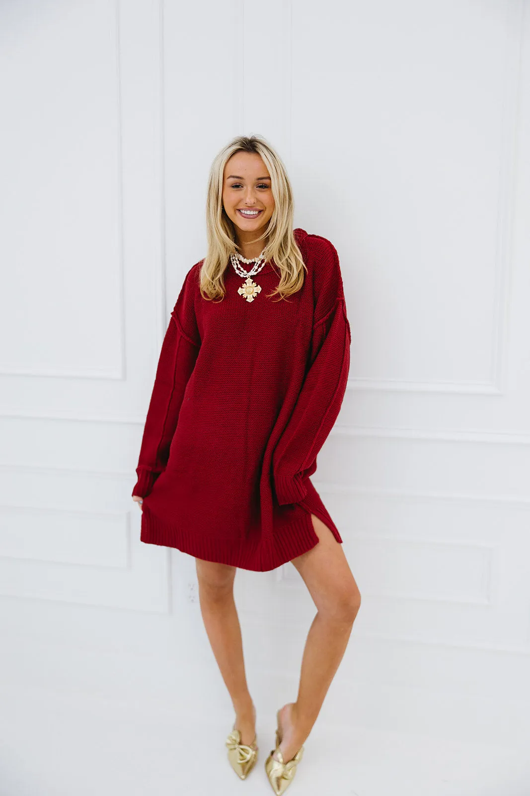 Walker Mini Dress - Red