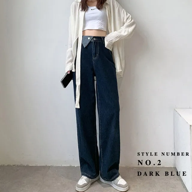 Women's New Streetwear Style High Waist Jeans