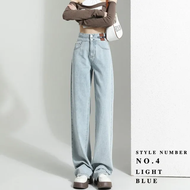 Women's New Streetwear Style High Waist Jeans